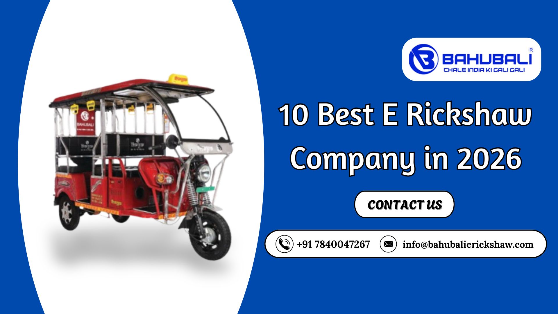 10 Best E Rickshaw Company in 2026
