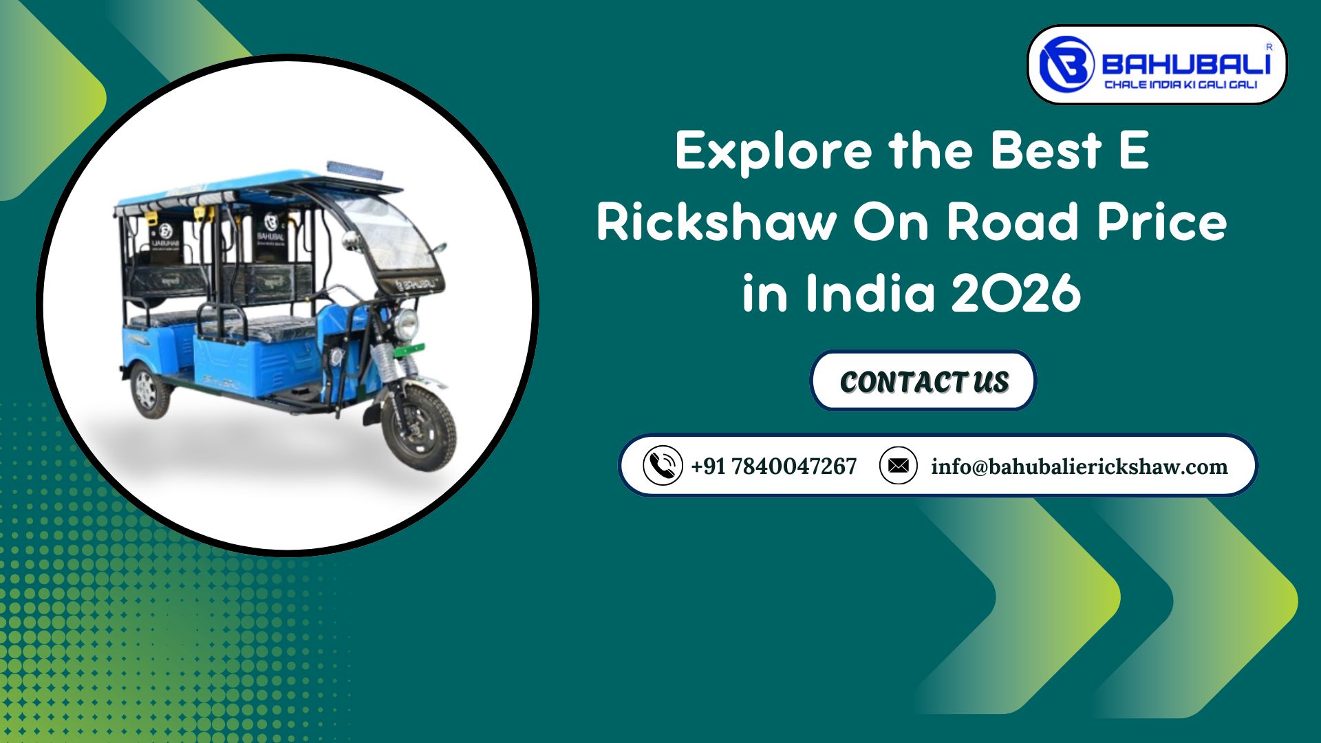 Explore the Best E Rickshaw On Road Price in India 2026